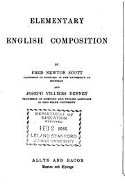 Cover of: Elementary English composition