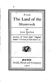 Cover of: From the land of the shamrock