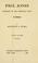Cover of: Paul Jones, founder of the American Navy