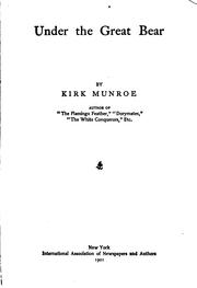 Cover of: Under the Great Bear | Munroe, Kirk