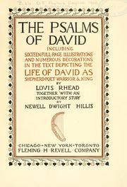 Cover of: The Psalms of David by by Lovis Rhead, together with an introductory study of Newell Dwight Hillis.