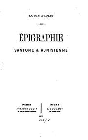 Cover of: Épigraphie santone & aunisienne