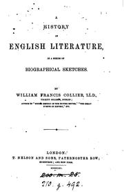Cover of: A history of English literature in a series of biographical sketches.