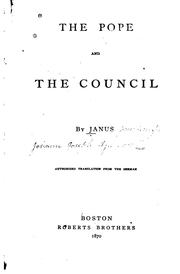 Cover of: The Pope and the Council