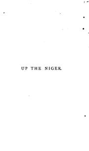 Cover of: Up the Niger