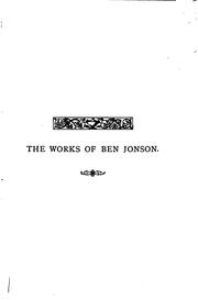 Cover of: The works of Ben Ionson.