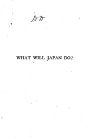 Cover of: What will Japan do? by Morris, J of Japan.