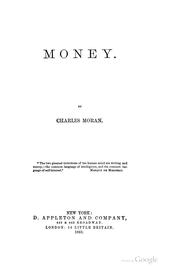 Cover of: Money.