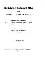 Cover of: The chartulary of Cockersand abbey of the Premonstratensian order. by Cockersand Abbey.