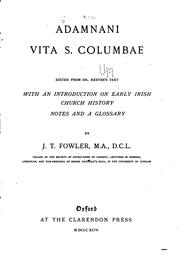 Cover of: Adamnani Vita S. Columbae