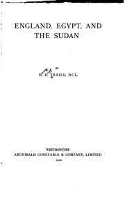 Cover of: England, Egypt, and the Sudan