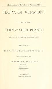 Flora of Vermont by Vermont Botanical Club.