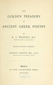 Cover of: The golden treasury of ancient Greek poetry ...