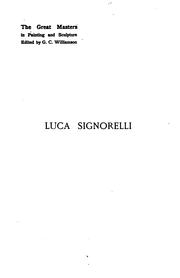 Cover of: Luca Signorelli by Maud Cruttwell