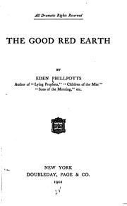 Cover of: The good red earth: [a novel]
