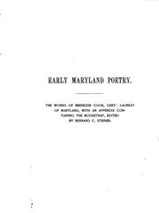 ... Early Maryland poetry by Steiner, Bernard Christian, Bernard C. Steiner