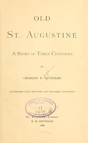 Cover of: Old St. Augustine: a story of three centuries
