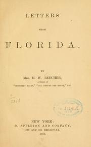 Cover of: Letters from Florida.