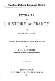 Cover of: Extraits de l'Historie de France de Jules Michelet by Jules Michelet