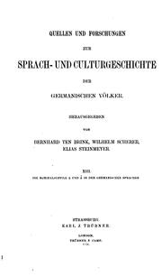 Cover of: Die nominalsuffixe a and â in den germanischen Sprachen. by Zimmer, Heinrich