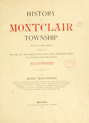 Cover of: History of Montclair township. by Whittemore, Henry