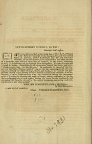 Cover of: A gazetteer of the state of New-Hampshire.