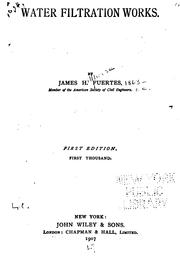 Cover of: Water filtration works. | Fuertes, James H.