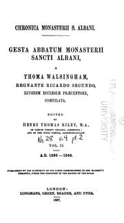 Cover of: Gesta abbatum monasterii Sancti Albani, Vol II by Thomas Walsingham