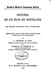 Cover of: Historia de Gil Blas de Santillana by Alain René Le Sage