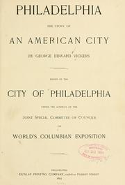 Cover of: Philadelphia, the story of an American city