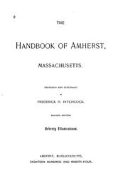 Cover of: The handbook of Amherst, Massachusetts.