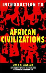 Cover of: Introduction To African Civilizations by John G. Jackson