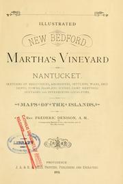 Illustrated New Bedford, Martha's Vineyard and Nantucket by Frederic Denison