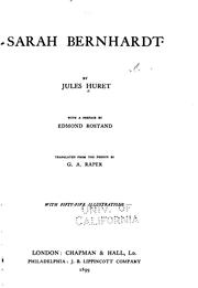 Cover of: Sarah Bernhardt by Jules Huret