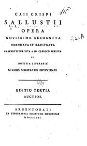 Cover of: Caii Crispi Sallustii opera ... by Sallust