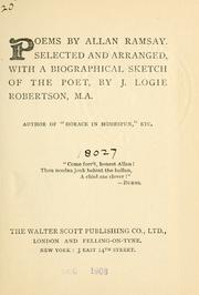 Cover of: Poems. by Allan Ramsay