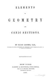 Cover of: Elements of geometry and conic sections.