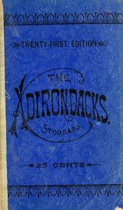Cover of: The Adirondacks by Seneca Ray Stoddard