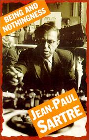 Cover of: Being And Nothingness by Jean-Paul Sartre