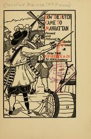 Cover of: How the Dutch came to Manhattan by Blanche McManus