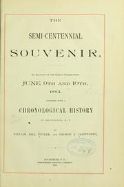 Cover of: The semi-centennial souvenir | William Mill Butler