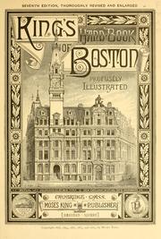 Cover of: King's hand-book of Boston. by Moses King