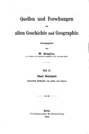 Cover of: Die Beschreibung Italiens in der Naturalis historia des Plinius und ihre Quellen