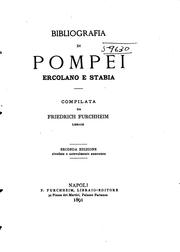 Cover of: Bibliografia di Pompei, Ercolano e Stabia. by Friedrich Furchheim