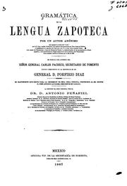Cover of: Gramática de la lengua zapoteca