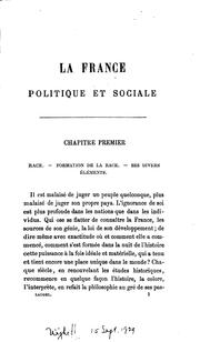 La France politique et sociale by Auguste Laugel