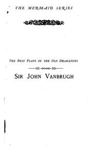 Cover of: Sir John Vanbrugh by Vanbrugh, John Sir