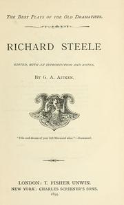Cover of: Richard Steele