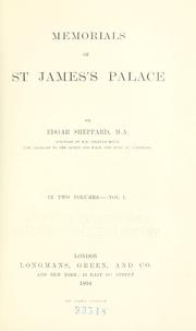 Cover of: Memorials of St. James's palace by Sheppard, Edgar