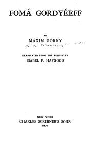 Cover of: Fomá Gordyéeff